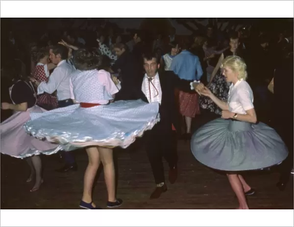 Young people at a Rock and Roll dance, Cornwall