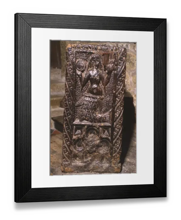 Framed Print : Mermaid of Zennor wood carving, Zennor Church, Cornwall Framed Print : Mermaid of Zennor wood carving, Zennor Church, Cornwall