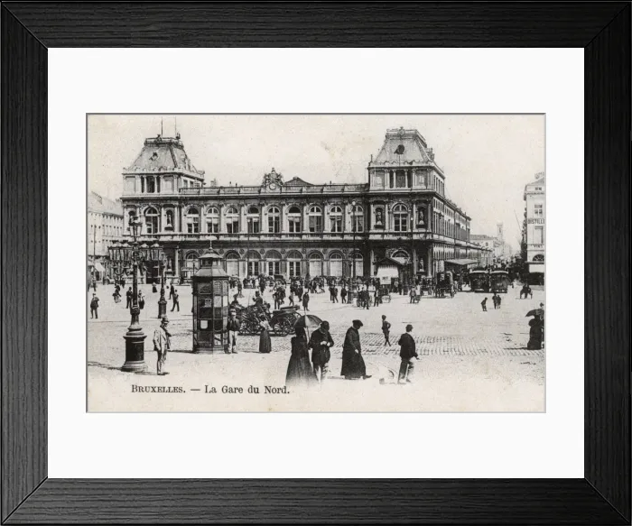 Framed Print : Gare du Nord railway station, Brussels, Belgium Framed Print : Gare du Nord railway station, Brussels, Belgium