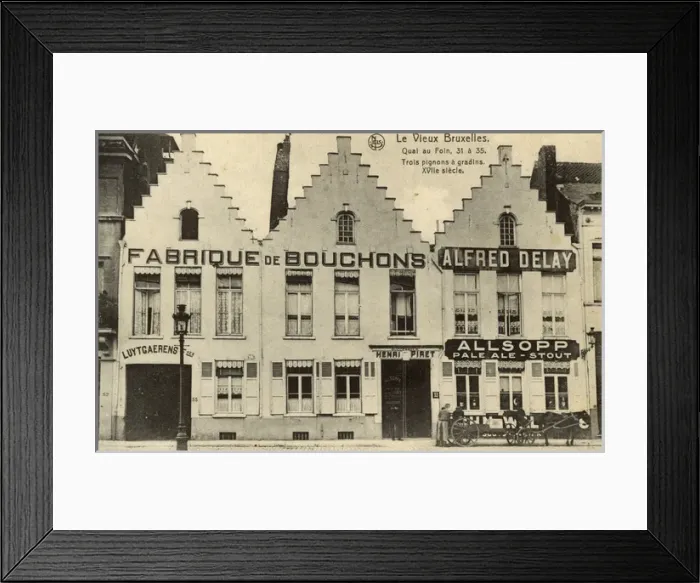 Framed Print : Three buildings in the Quai au Foin, Brussels, Belgium Framed Print : Three buildings in the Quai au Foin, Brussels, Belgium