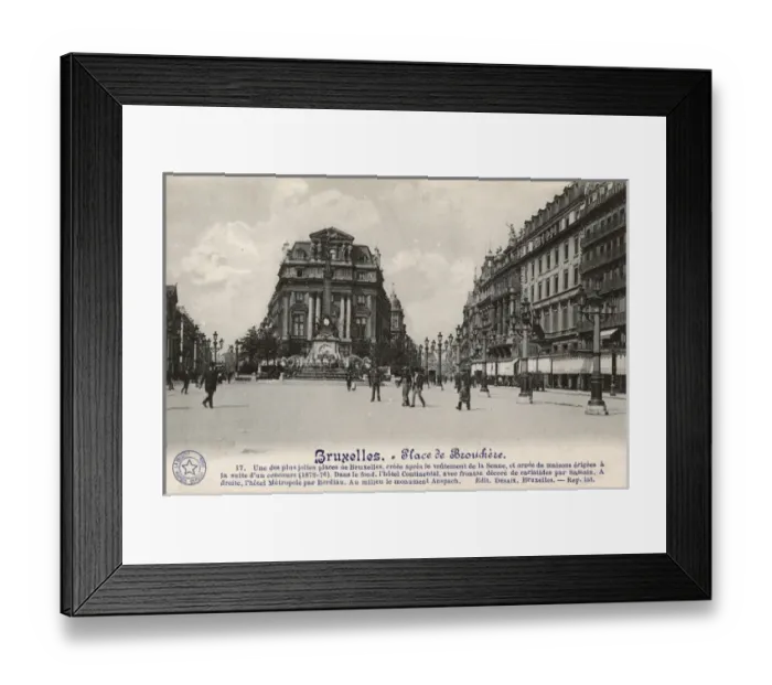 Framed Print : Place de la Brouckere, Brussels, Belgium Framed Print : Place de la Brouckere, Brussels, Belgium
