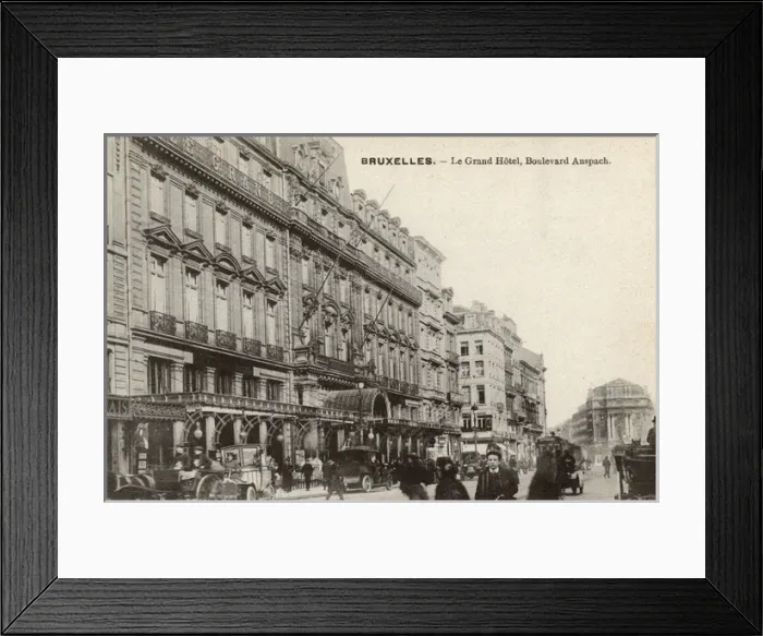 Framed Print : Grand Hotel, Anspach Boulevard, Brussels, Belgium Framed Print : Grand Hotel, Anspach Boulevard, Brussels, Belgium