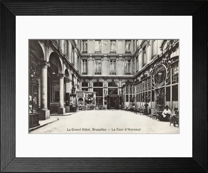 Framed Print : Courtyard of the Grand Hotel, Brussels, Belgium Framed Print : Courtyard of the Grand Hotel, Brussels, Belgium