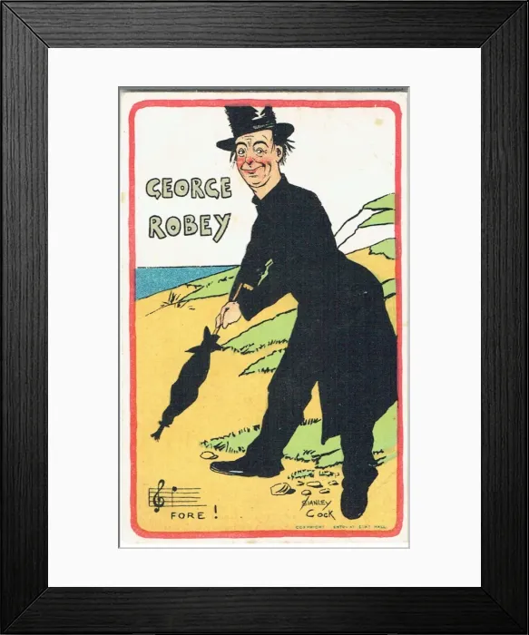 Framed Print : George Robey (1869-1954) Framed Print : George Robey (1869-1954)