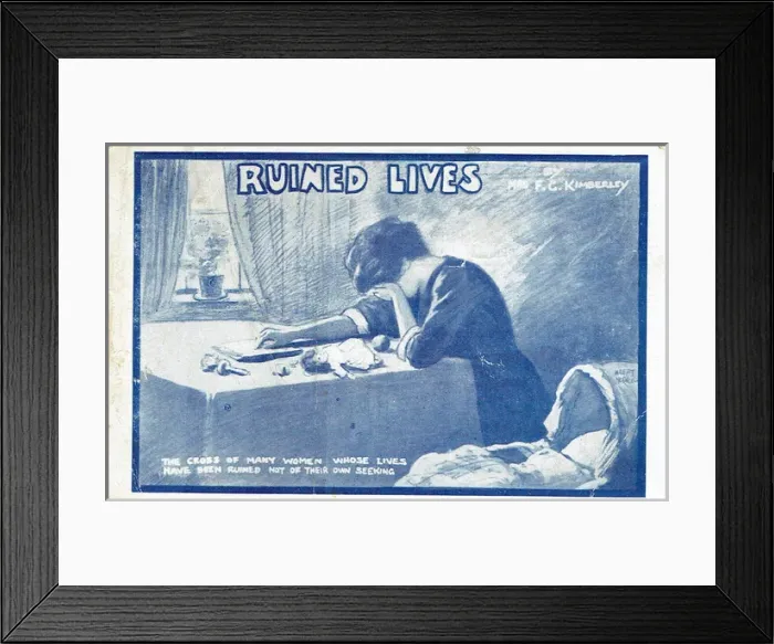 Framed Print : Ruined Lives by Mrs F G Kimberley Framed Print : Ruined Lives by Mrs F G Kimberley