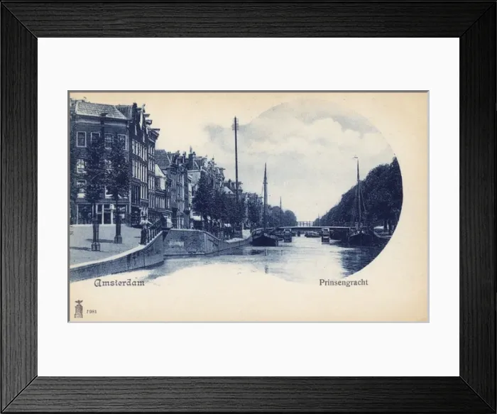 Framed Print : Princes Canal, Amsterdam, Netherlands Framed Print : Princes Canal, Amsterdam, Netherlands