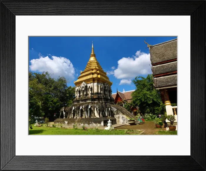 Framed Print : Wat Chiang Man Temple in Chiang Mai, Thailand Framed Print : Wat Chiang Man Temple in Chiang Mai, Thailand