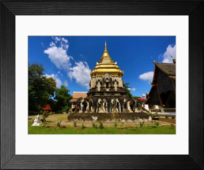 Framed Print : Wat Chiang Man Temple in Chiang Mai, Thailand Framed Print : Wat Chiang Man Temple in Chiang Mai, Thailand