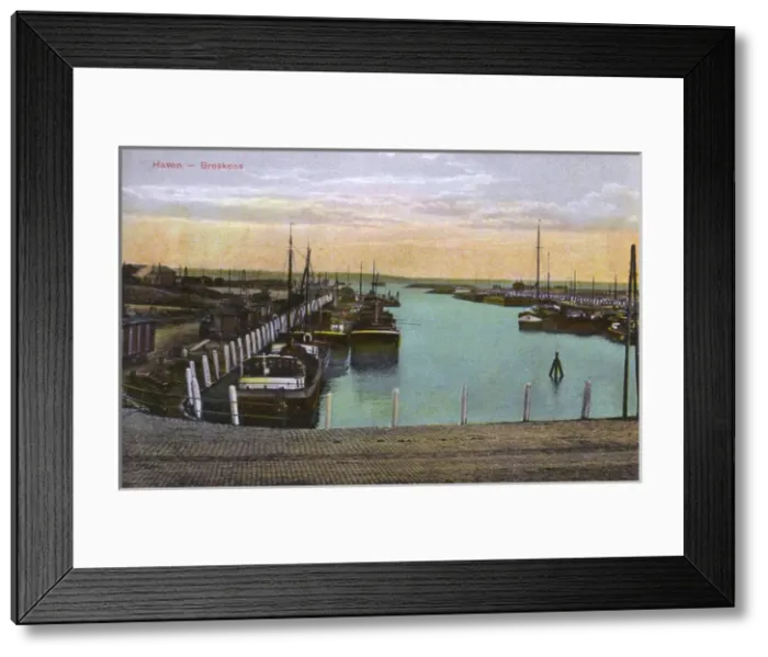 Framed Print : View of the Harbour, Breskens, Zeeland, Netherlands Framed Print : View of the Harbour, Breskens, Zeeland, Netherlands