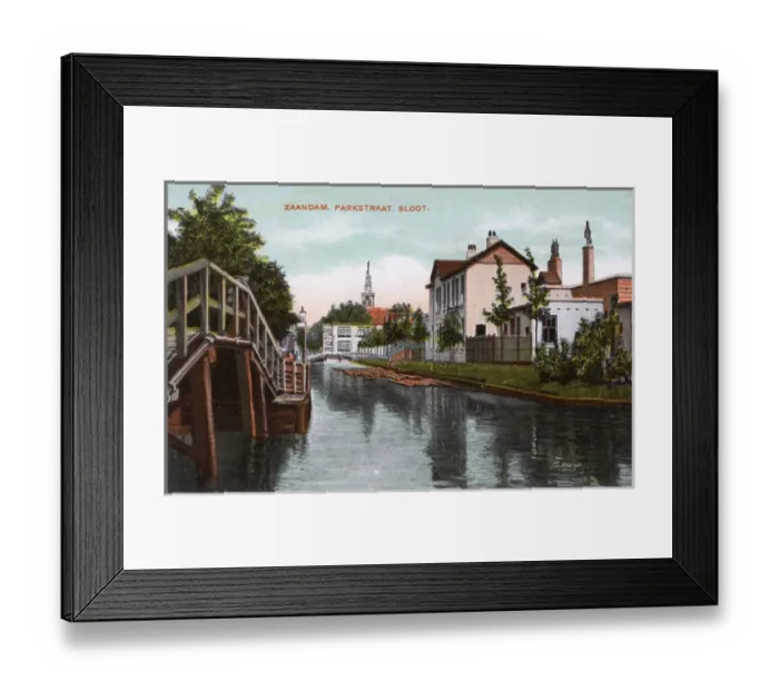 Framed Print : Waterside scene at Zaandam, North Holland, Netherlands Framed Print : Waterside scene at Zaandam, North Holland, Netherlands