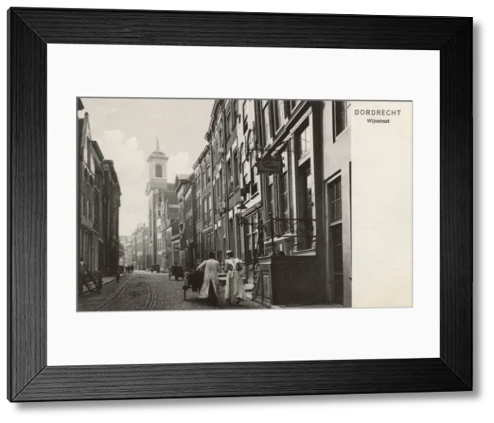 Framed Print : View of Wijnstraat, Dordrecht, South Holland, Netherlands Framed Print : View of Wijnstraat, Dordrecht, South Holland, Netherlands