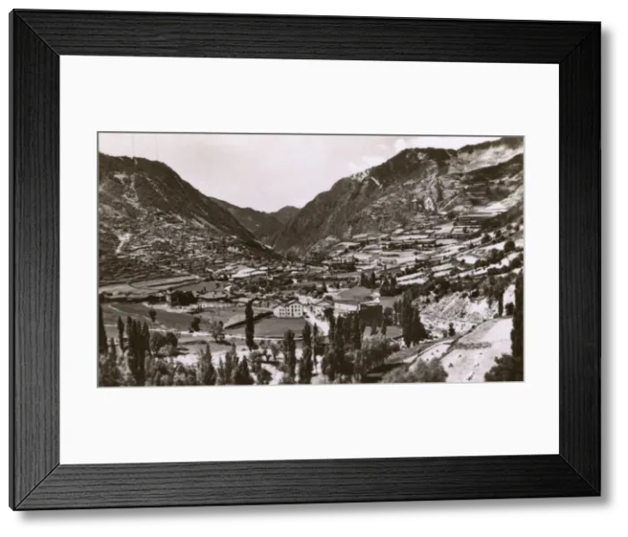 Framed Print : General view of Encamp, Valleys of Andorra, Andorra Framed Print : General view of Encamp, Valleys of Andorra, Andorra