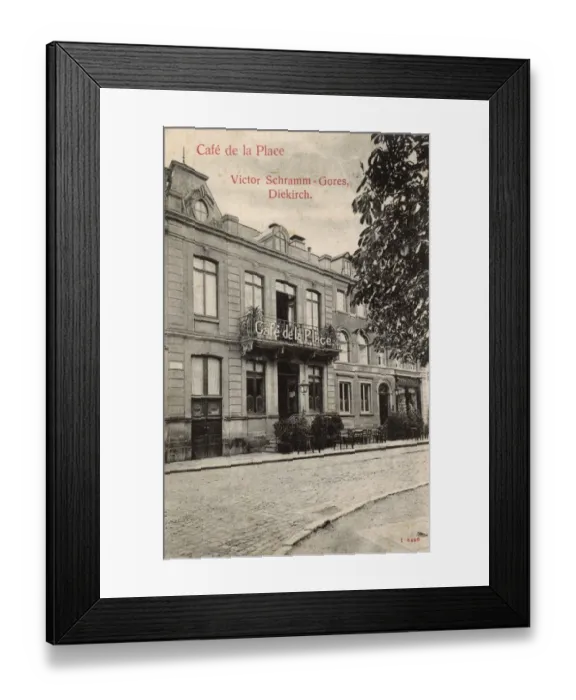 Framed Print : Cafe de la Place, Diekirch, Luxembourg Framed Print : Cafe de la Place, Diekirch, Luxembourg