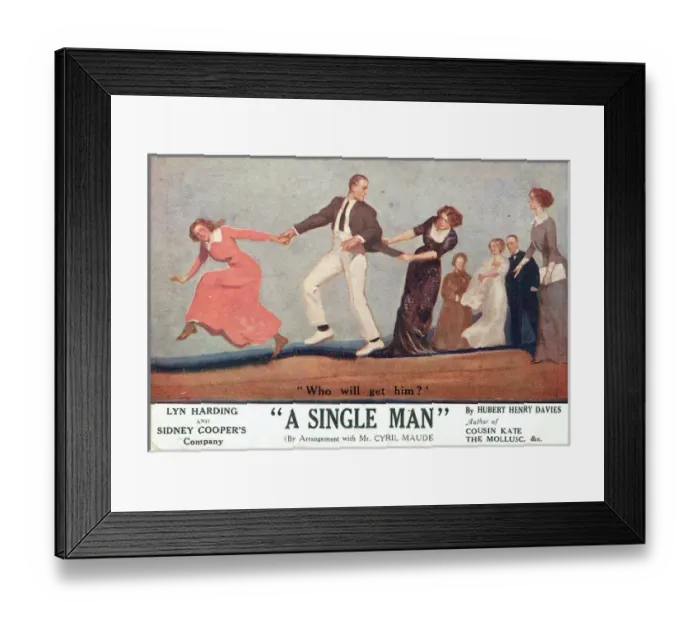 Framed Print : A Single Man by Hubert Henry Davies Framed Print : A Single Man by Hubert Henry Davies