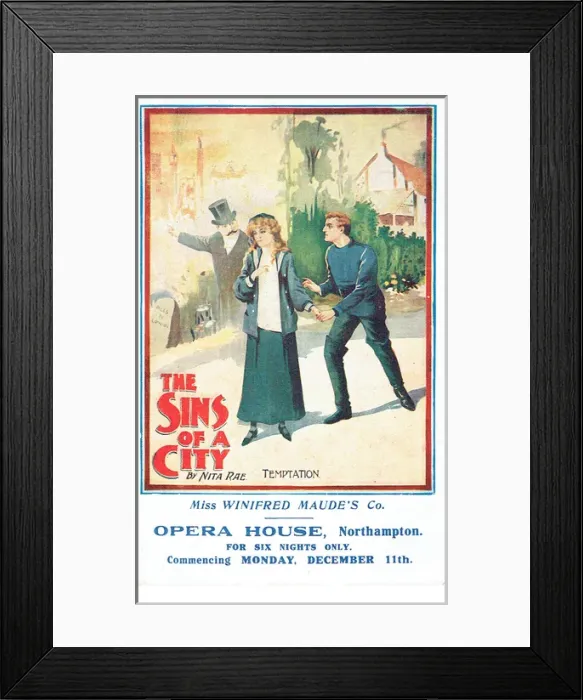 Framed Print : The Sins of a City by Nita Rae Framed Print : The Sins of a City by Nita Rae