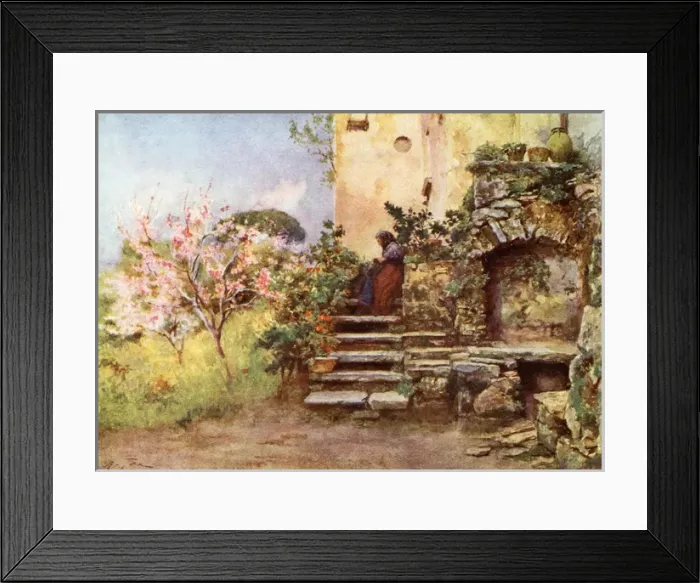 Framed Print : Garden at Monte San Giuliano, Sicily, Italy Framed Print : Garden at Monte San Giuliano, Sicily, Italy