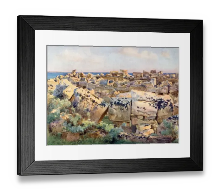 Framed Print : Dead city, Selinous, Sicily, Italy Framed Print : Dead city, Selinous, Sicily, Italy
