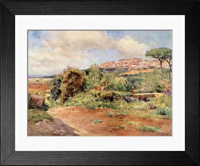 Framed Print : Girgenti from Garden of Saint Nicola, Sicily, Italy Framed Print : Girgenti from Garden of Saint Nicola, Sicily, Italy