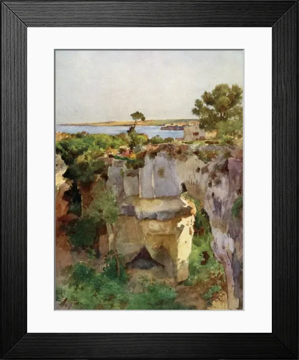 Framed Print : Latomia Dei Cappuccini from Villa Politi, Syracuse, Sicily Framed Print : Latomia Dei Cappuccini from Villa Politi, Syracuse, Sicily