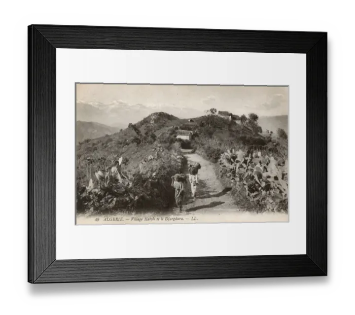 Framed Print : Hilltop village in Kabylie (Kabylia), Algeria Framed Print : Hilltop village in Kabylie (Kabylia), Algeria