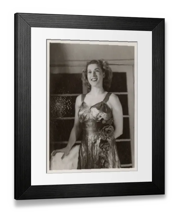 Framed Print : Happy young woman in a silk (or tafeta) ball gown Framed Print : Happy young woman in a silk (or tafeta) ball gown