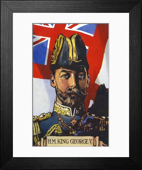 Framed Print : Portrait of King George V Framed Print : Portrait of King George V