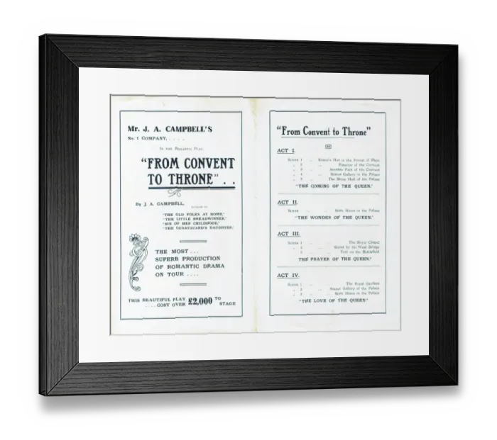 Framed Print : From Convent to Throne by J A Campbell Framed Print : From Convent to Throne by J A Campbell