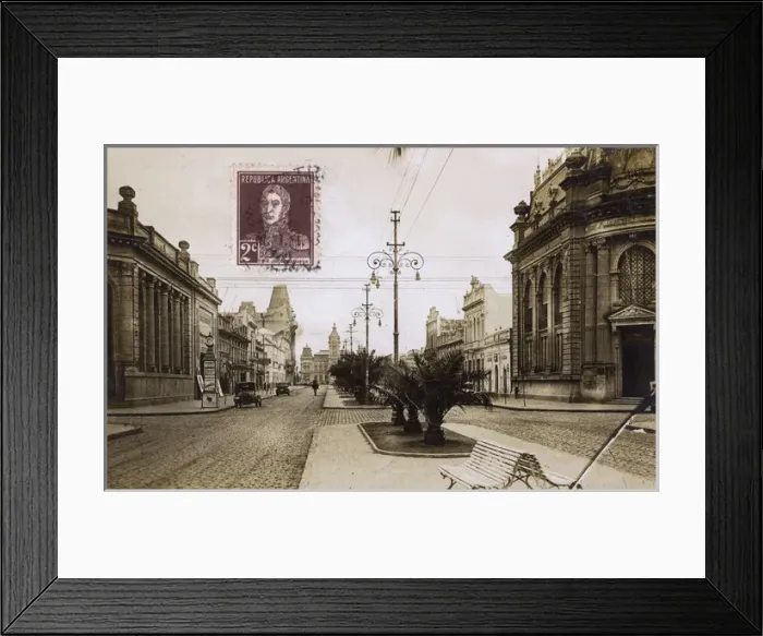 Framed Print : Avenue in Tres Arroyos, Argentina, South America Framed Print : Avenue in Tres Arroyos, Argentina, South America