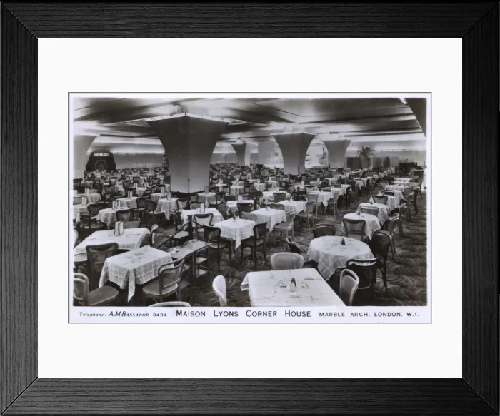 Framed Print : Maison Lyons Corner House - Marble Arch, London - Interior Framed Print : Maison Lyons Corner House - Marble Arch, London - Interior