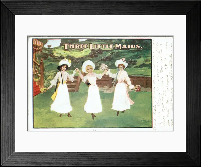 Framed Print : Three Little Maids by Paul Rubens Framed Print : Three Little Maids by Paul Rubens