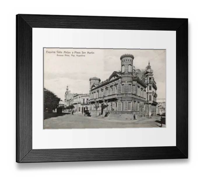 Framed Print : Corner building, Buenos Aires, Argentina, South America Framed Print : Corner building, Buenos Aires, Argentina, South America