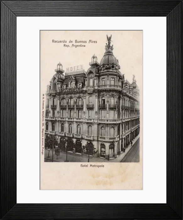 Framed Print : Hotel Metropole, Buenos Aires, Argentina, South America Framed Print : Hotel Metropole, Buenos Aires, Argentina, South America