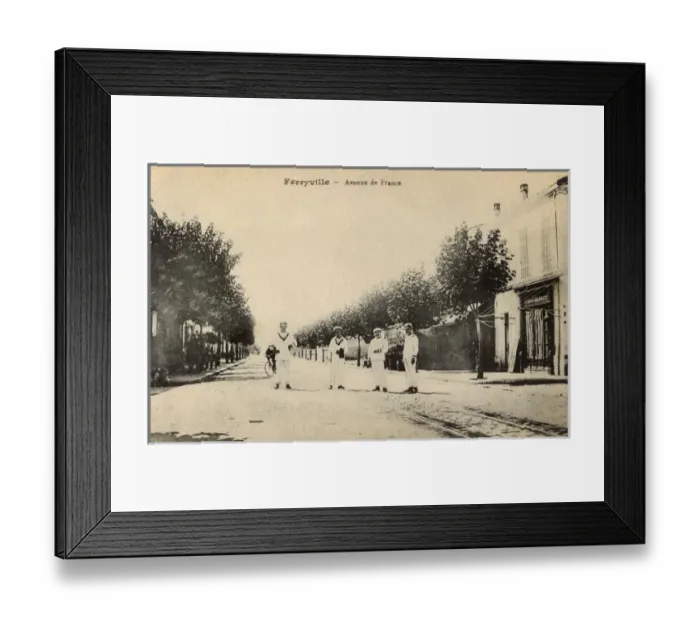 Framed Print : Avenue de France, Ferryville, Tunisia, North Africa Framed Print : Avenue de France, Ferryville, Tunisia, North Africa