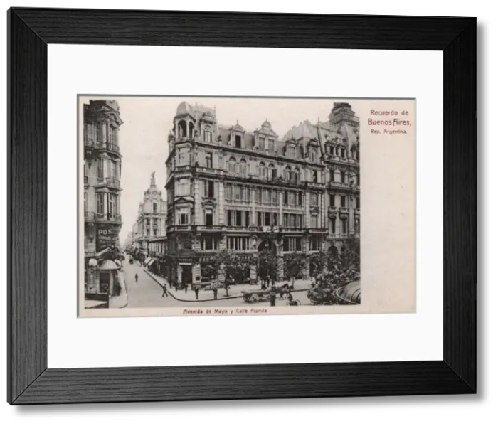 Framed Print : Avenida de Mayo, Buenos Aires, Argentina, South America Framed Print : Avenida de Mayo, Buenos Aires, Argentina, South America