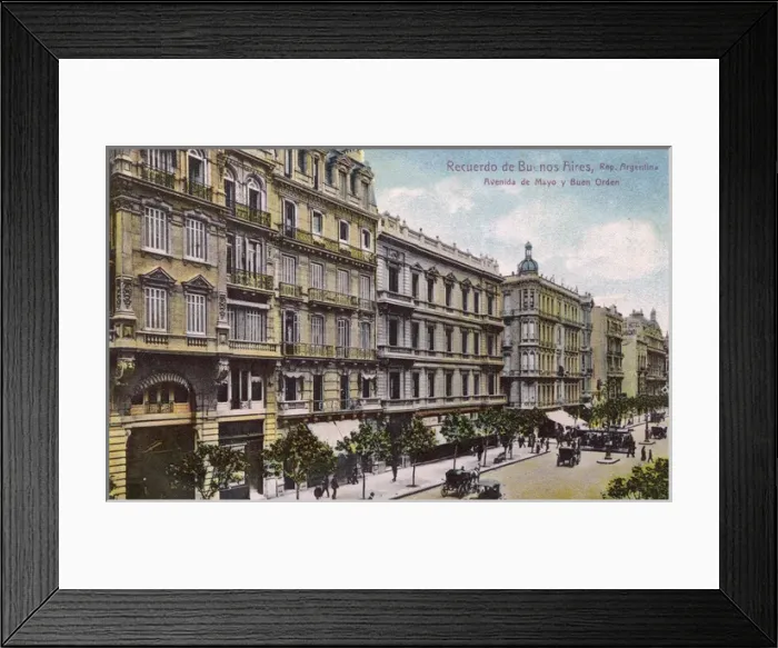 Framed Print : Avenida de Mayo, Buenos Aires, Argentina, South America Framed Print : Avenida de Mayo, Buenos Aires, Argentina, South America