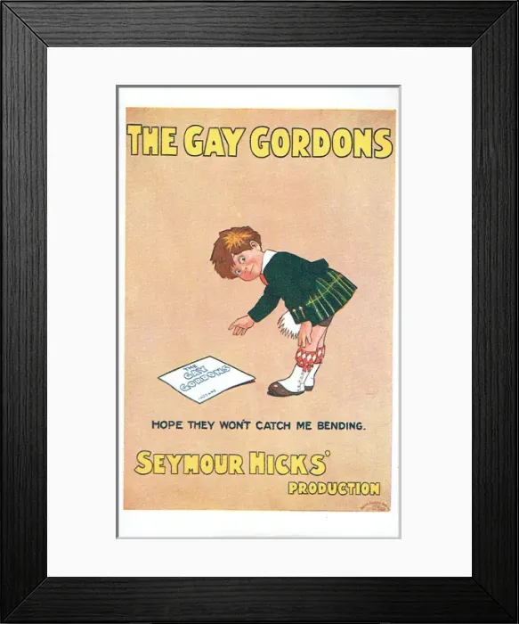 Framed Print : The Gay Gordons by Seymour Hicks Framed Print : The Gay Gordons by Seymour Hicks