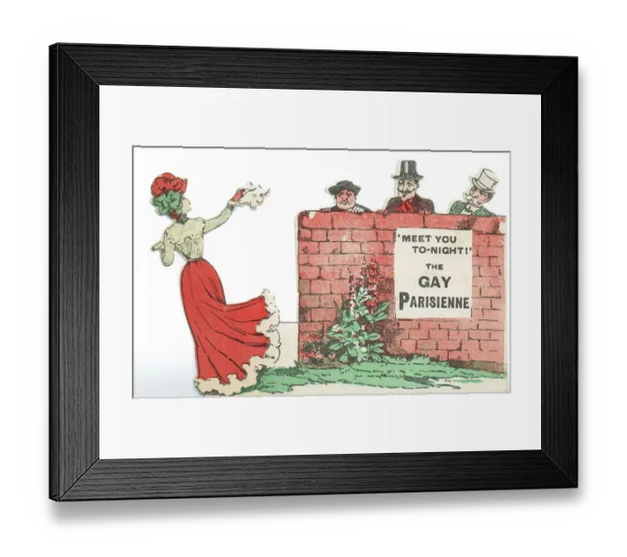 Framed Print : The Gay Parisienne by George Dance Framed Print : The Gay Parisienne by George Dance