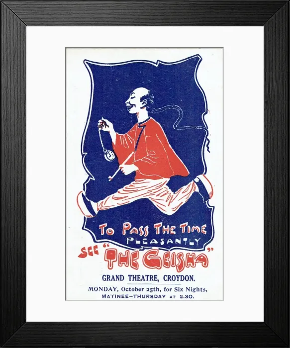 Framed Print : The Geisha by Owen Hall Framed Print : The Geisha by Owen Hall