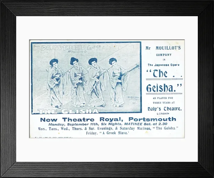 Framed Print : The Geisha by Owen Hall Framed Print : The Geisha by Owen Hall