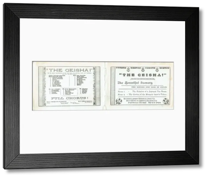 Framed Print : The Geisha by Owen Hall Framed Print : The Geisha by Owen Hall