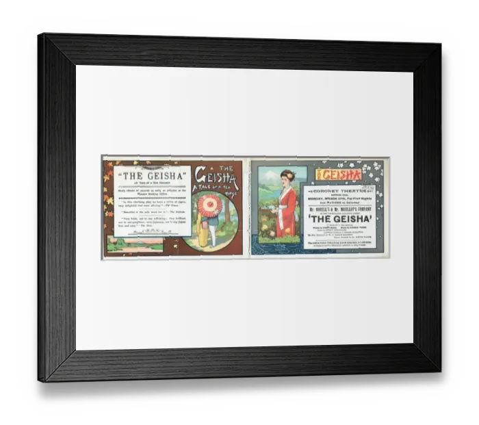 Framed Print : The Geisha by Owen Hall Framed Print : The Geisha by Owen Hall