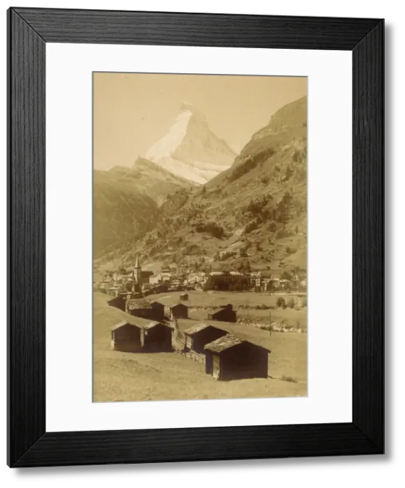 Framed Print : Zermatt - Switzerland with Matterhorn at rear Framed Print : Zermatt - Switzerland with Matterhorn at rear