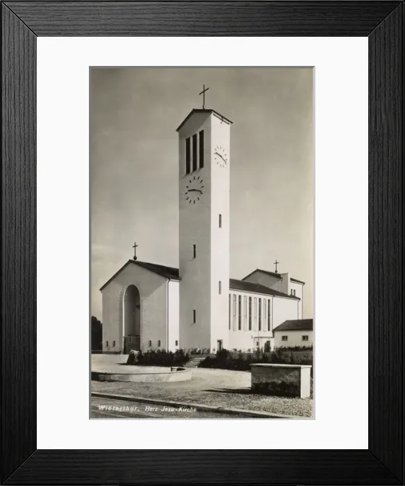 Framed Print : Winterthur - Herz Jesu Kirche Framed Print : Winterthur - Herz Jesu Kirche