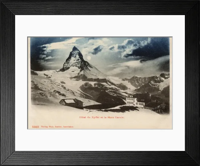 Framed Print : Mont Cervin / Matterhorn viewed from the Hotel at Riffelalp Framed Print : Mont Cervin / Matterhorn viewed from the Hotel at Riffelalp