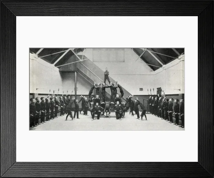 Framed Print : Harborne Industrial School, Birmingham - P. T. display Framed Print : Harborne Industrial School, Birmingham - P. T. display