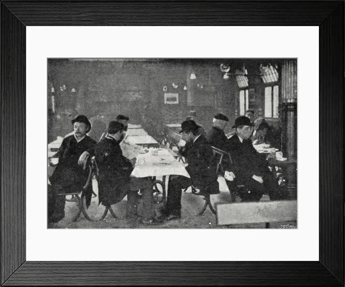 Framed Print : Kings Cross Rowton House - Dining Room Framed Print : Kings Cross Rowton House - Dining Room