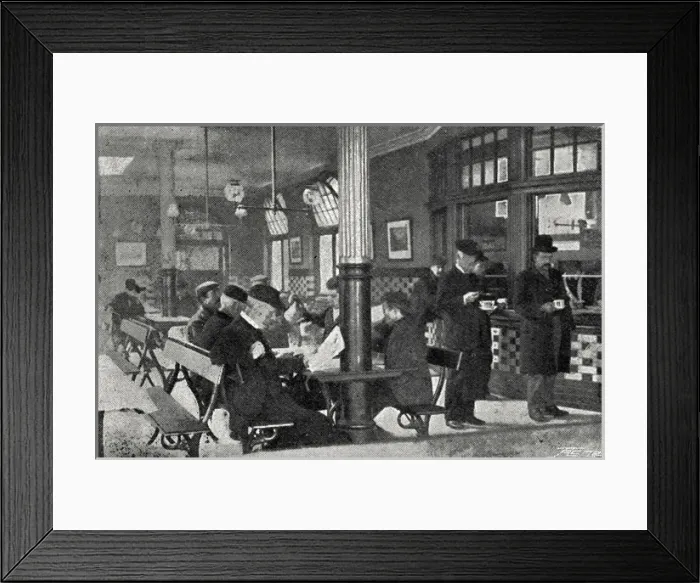 Framed Print : Kings Cross Rowton House - Cafeteria Framed Print : Kings Cross Rowton House - Cafeteria