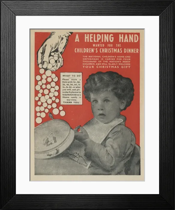 Framed Print : National Childrens Home Appeal Leaflet Framed Print : National Childrens Home Appeal Leaflet