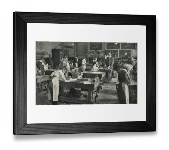 Framed Print : National Childrens Home, Harpenden - Carpentry