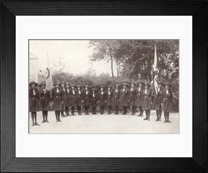 Framed Print : Redhill Police Orphanage - Girl Guides Framed Print : Redhill Police Orphanage - Girl Guides